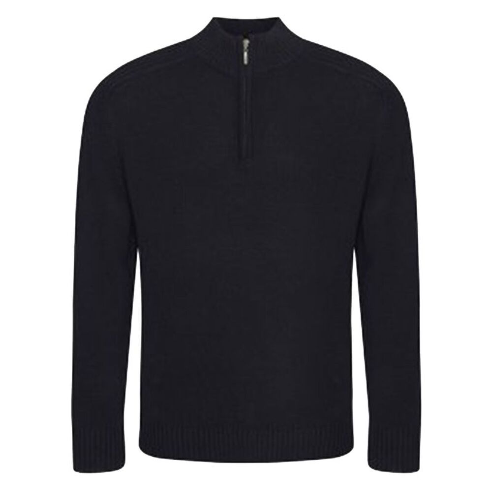 Ecologie Mens Wakhan Zip Neck Sweater / Black